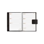 Finocam Duouno Agenda de Espiral - Bolsillo Interior - Anilla Portaboligrafo - Formato E10 - 155x212mm - Semana Vista Horizontal - Color Negro - immagine 2