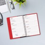 Finocam Duoband Agenda - Anual 2026 - Bloc de Notas - Formato E5 - 130x15x192mm - Semana Vista Horizontal - Color Rojo - immagine 5