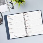 Finocam Duoband Agenda con Bloc de Notas - Anual 2026 - Formato E10 - 168x15x226mm - Semana Vista Horizontal - Color Azul - immagine 3