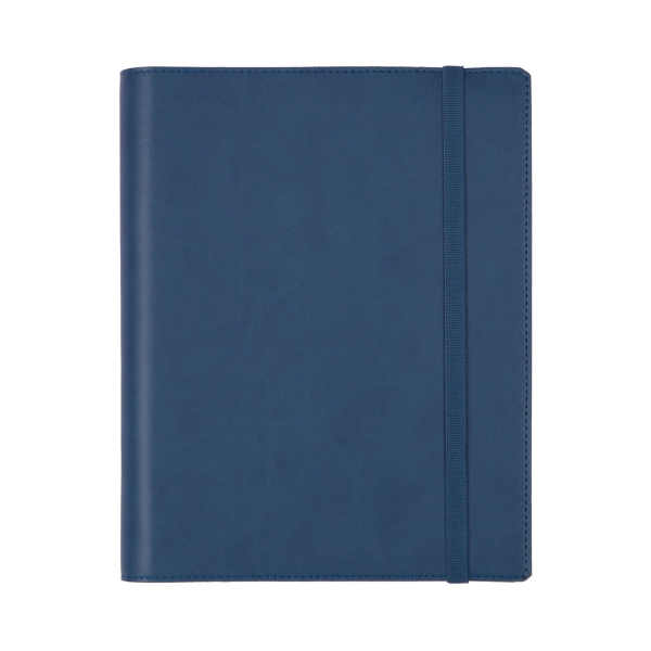 Finocam Duoband Agenda con Bloc de Notas en Catalan - Anual 2026 - Formato E10 - 168x15x226mm - Semana Vista Horizontal - Color Azul