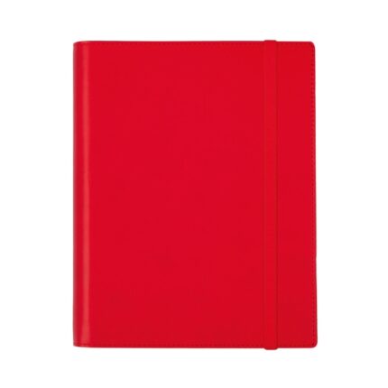 Finocam Duoband Agenda con Bloc de Notas en Catalan - Anual 2026 - Formato E10 - 168x15x226mm - Semana Vista Horizontal - Color Rojo