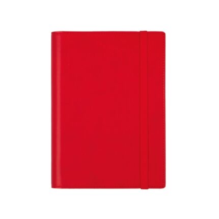 Finocam Duoband Agenda - Anual 2026 - Bloc de Notas - Formato E5 - 136x25x192mm - 1 Dia por Pagina - Color Rojo