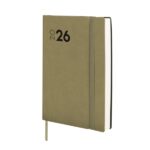 Finocam Dynamic Mara Agenda Profesional en Catalan - Anual 2026 - Tapa Blanda - Cierre con Goma Elastica - Formato Y4 - 124x22x174mm - 1 Dia por Pagina - Color Verde