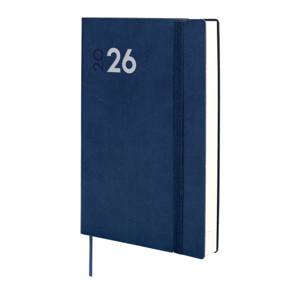Finocam Dynamic Mara Agenda Profesional - Anual 2026 - Tapa Blanda - Cierre con Goma Elastica - Formato Y10 - 144x22x208mm - 1 Dia por Pagina - Color Azul Finocam Dynamic Mara Agenda Profesional - Anual 2026 - Tapa Blanda - Cierre con Goma Elastica - Formato Y10 - 144x22x208mm - 1 Dia por Pagina - Color Azul
