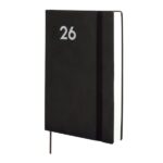 Finocam Dynamic Mara Agenda Profesional - Anual 2026 - Tapa Blanda - Cierre con Goma Elastica - Formato Y10 - 144x22x208mm - 1 Dia por Pagina - Color Negro