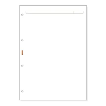 Finocam R4042 Recambio para Agendas Open - Formato A4 - 210x5x297mm - Color Blanco