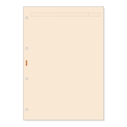 Finocam R4043 Recambio para Agendas Open - Formato A4 - 210x5x297mm - Color Crema
