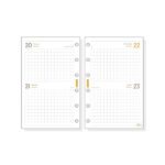 Finocam C297 Recambio para Agendas Classic - Anual 2026 - Hojas Microperforadas - Formato 602 - 73x9x114mm - 2 Dias por Pagina - Color Blanco - immagine 2