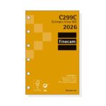 Finocam C299C Recambio para Agendas Classic en Catalan - Anual 2026 - Hojas Microperforadas - Formato 602 - 73x6x114mm - Semana Vista Horizontal - Color Blanco