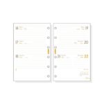 Finocam C299C Recambio para Agendas Classic en Catalan - Anual 2026 - Hojas Microperforadas - Formato 602 - 73x6x114mm - Semana Vista Horizontal - Color Blanco - immagine 2