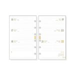 Finocam C399C Recambio para Agendas Classic en Catalan - Anual 2026 - Esquinas Microperforadas - Formato 603 - 79x6x127mm - Semana Vista Horizontal - Color Blanco - immagine 2