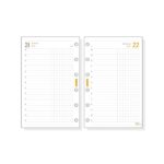 Finocam C298C Recambio para Agendas Classic en Catalan - Anual 2026 - Hojas Microperforadas - Formato 602 - 73x18x114mm - 1 Dia por Pagina - Color Blanco - immagine 2