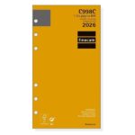Finocam C998C Recambio para Agendas Classic en Catalan - Anual 2026 - Esquinas Microperforadas - Formato 609 - 94x18x171mm - 1 Dia por Pagina - Color Blanco