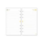 Finocam C998C Recambio para Agendas Classic en Catalan - Anual 2026 - Esquinas Microperforadas - Formato 609 - 94x18x171mm - 1 Dia por Pagina - Color Blanco - immagine 2