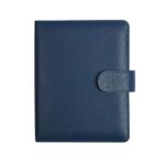Finocam Open Piel Andrea Agenda Organizador - Anual 2026 - Formato 500 - 165x40x210mm - Semana Vista en Vertical - Color Azul