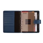Finocam Open Piel Andrea Agenda Organizador - Anual 2026 - Formato 500 - 165x40x210mm - Semana Vista en Vertical - Color Azul - immagine 2