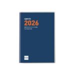 Finocam Coctel Agenda Plana en Catalan - Anual 2026 - Formato Pl3 - 85x6x6mm - Semana Vista Horizontal - Color Azul