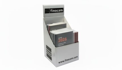 Finocam Expositor con 12 Agendas Planas Min/Coctel Surtidas en Catalan - Anual 2026 - Color Surtidos