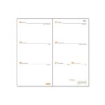 Finocam P499C Recambio para Agenda Plana en Catalan - Anual 2026 - Formato Pl4 - 81x5x150mm - Semana Vista Horizontal - Color Blanco - immagine 2