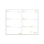 Finocam P394C Recambio para Agenda Plana en Catalan - Anual 2026 - Formato Pl3 - 83x5x127mm - Semana Vista Horizontal - Color Blanco - immagine 2