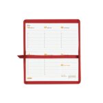 Finocam Ibis Agenda Plana en Catalan - Anual 2026 - Formato Pl1 - 130x6x6mm - Semana Vista en Vertical - Color Rojo - immagine 4