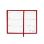 Finocam Ibis Agenda Plana - Anual 2026 - Formato Pl3 - 90x10x10mm - Semana Vista Horizontal - Color Rojo - immagine 4