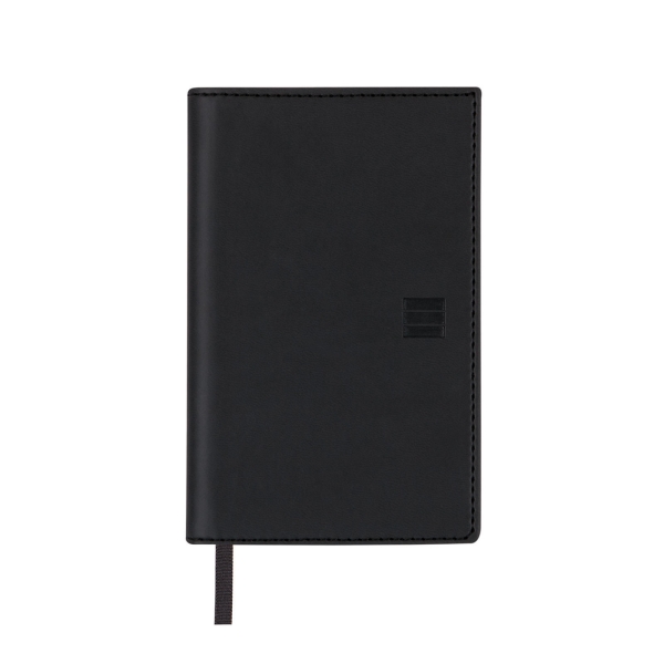 Finocam Ibis Agenda Plana en Catalan - Anual 2026 - Formato Pl3 - 90x10x10mm - Semana Vista Horizontal - Color Negro