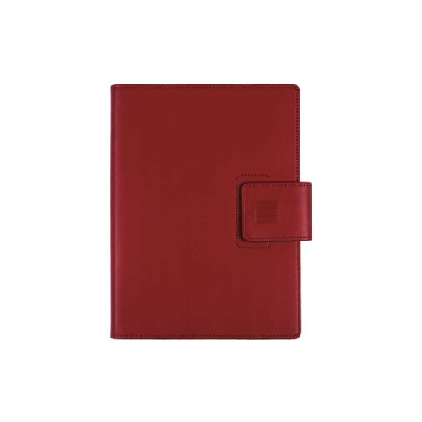 Finocam Duouno Agenda de Espiral - Bolsillo Interior - Anilla Portaboligrafo - Formato E10 - 155x212mm - Semana Vista Horizontal - Color Burdeos