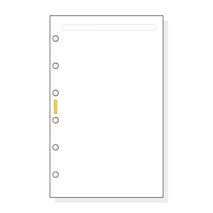 Finocam C342 Notas de Recambio para Agendas Classic - Liso - Formato 603 - 79x127x5mm - Color Blanco