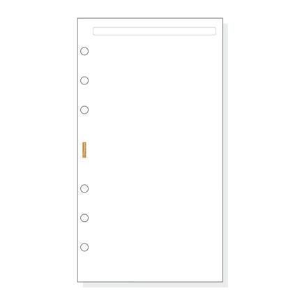 Finocam C942 Notas de Recambio para Agendas Classic - Liso - Formato 609 - 94x171x5mm - Color Blanco