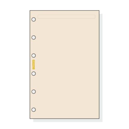 Finocam C243 Notas de Recambio para Agendas Classic - Liso - Formato 602 - 73x114x5mm - Color Crema
