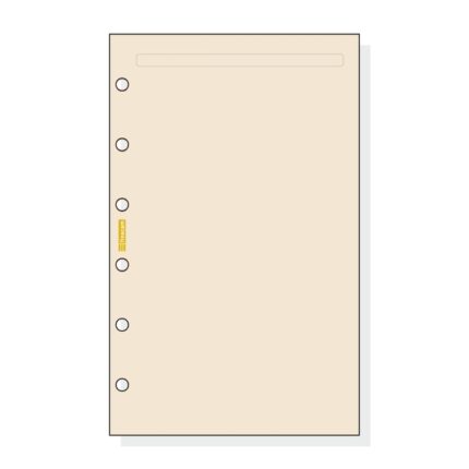 Finocam C343 Notas de Recambio para Agendas Classic - Liso - Formato 603 - 79x127x5mm - Color Crema