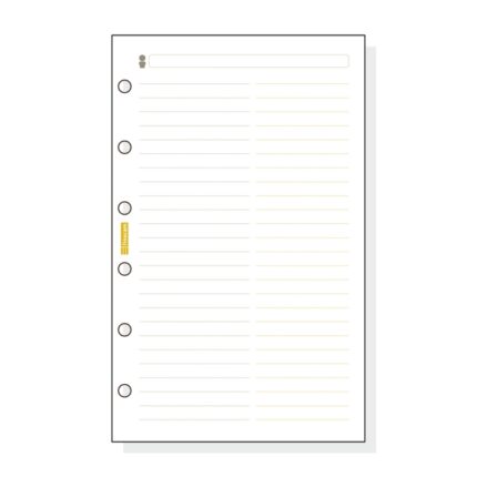 Finocam C354 Recambio Telefonico para Agendas Classic - Formato 603 - 79x127x5mm - Color Blanco