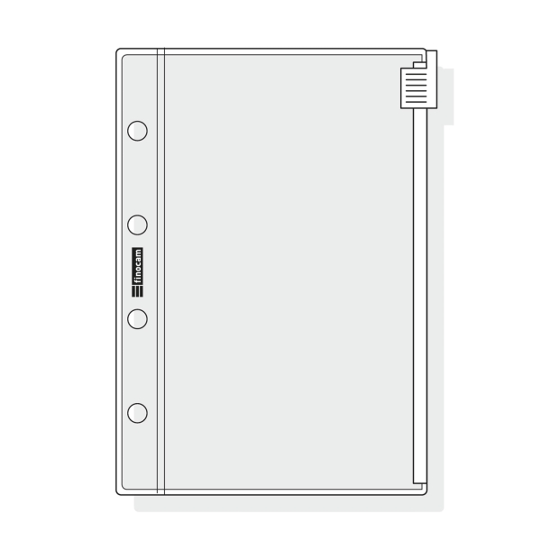 Finocam C171 Funda para Agendas Classic - Cierre de Cremallera - Formato 601 - 65x91x1mm - PVC - Color Gris Claro Finocam C171 Funda para Agendas Classic - Cierre de Cremallera - Formato 601 - 65x91x1mm - PVC - Color Gris Claro