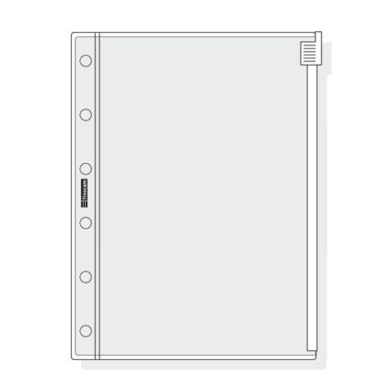 Finocam C271 Funda para Agendas Classic - Cierre de Cremallera - Formato 602 - 88x116x1mm - PVC - Color Gris Claro
