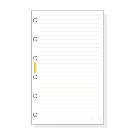 Finocam C241 Recambio para Agendas Classic - Lineas Guia - Formato 602 - 73x114x5mm - Color Blanco