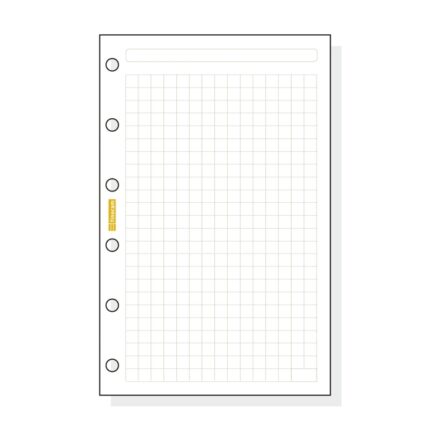 Finocam C240 Recambio para Agendas Classic - Cuadriculado - Formato 602 - 73x114x5mm - Color Blanco