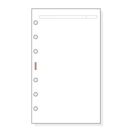 Finocam R442 Recambio para Agendas Open - Liso - Formato 400 - 91x5x152mm - Color Blanco