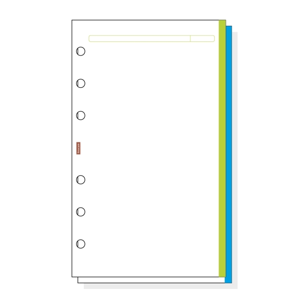 Finocam R445 Recambio para Agendas Open - Liso con Banda de Color - Formato 400 - 91x4x152mm - Color Blanco Finocam R445 Recambio para Agendas Open - Liso con Banda de Color - Formato 400 - 91x4x152mm - Color Blanco