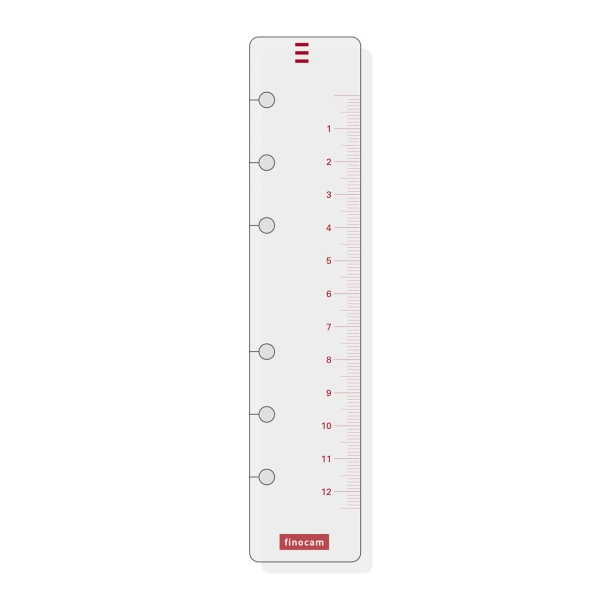 Finocam R460 Regla para Agendas Open - Formato 400 - 30x152mm - Color Blanco
