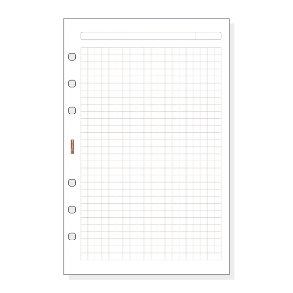 Finocam R540 Recambio para Agendas Open - Cuadriculado - Formato 500 - 117x5x181mm - Color Blanco