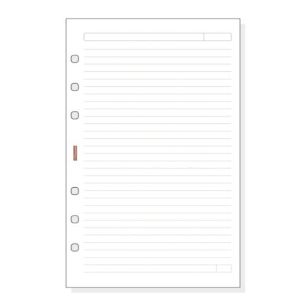 Finocam R541 Recambio para Agendas Open - Lineas Guia - Formato 500 - 117x5x181mm - Color Blanco