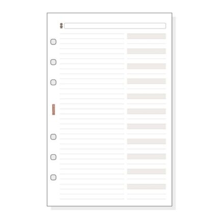 Finocam R554 Recambio Telefonico para Agendas Classic - Formato 500 - 117x5x181mm - Color Blanco