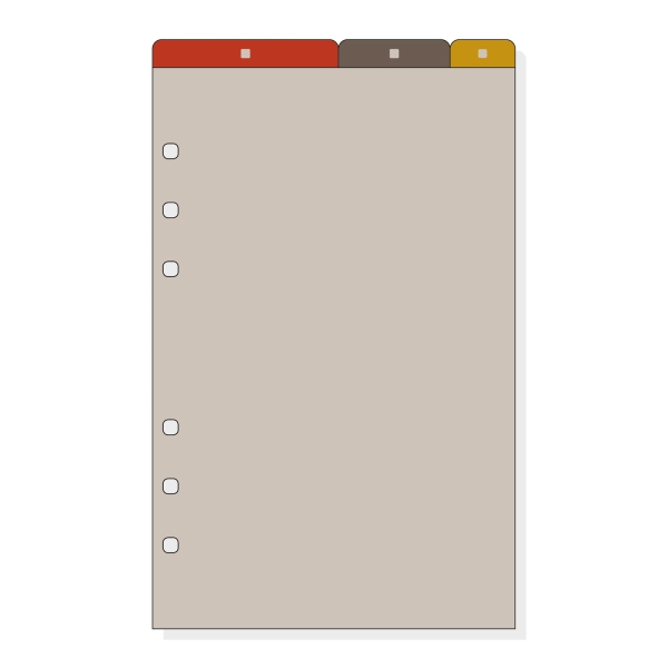 Finocam R562 Separadores Superiores para Agendas Open - 3 Solapas - Formato 500 - 117x2x194mm - PVC - Color Marron Finocam R562 Separadores Superiores para Agendas Open - 3 Solapas - Formato 500 - 117x2x194mm - PVC - Color Marron