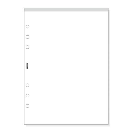 Finocam R1067 Bloc de Notas para Agendas Open - Perforado - Formato 1000 - 155x5x215mm - Liso - Color Blanco