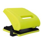 Milan Acid Taladro Perforador - Incluye Guia de Plastico - hasta 15 Hojas - Bloqueo de Seguridad - Facil Vaciado - Color Amarillo - immagine 2