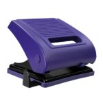 Milan Acid Taladro Perforador - Incluye Guia de Plastico - hasta 15 Hojas - Bloqueo de Seguridad - Facil Vaciado - Color Azul - immagine 2