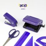Milan Acid Taladro Perforador - Incluye Guia de Plastico - hasta 15 Hojas - Bloqueo de Seguridad - Facil Vaciado - Color Azul - immagine 3