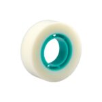 Milan Portarrollos con Cinta Adhesiva - Cinta Transparente Mate - Hoja de Corte Metalica - 19mm x 33m - Color Verde - immagine 3