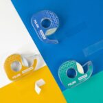 Milan Portarrollos con Cinta Adhesiva - Cinta Transparente Mate - Hoja de Corte Metalica - 19mm x 33m - Color Verde - immagine 4